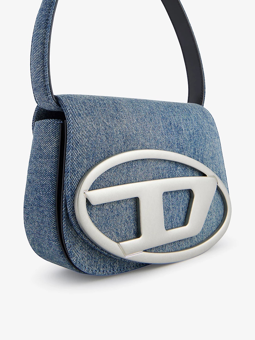 1DR Brand-Plaque Denim Shoulder Bag - 3