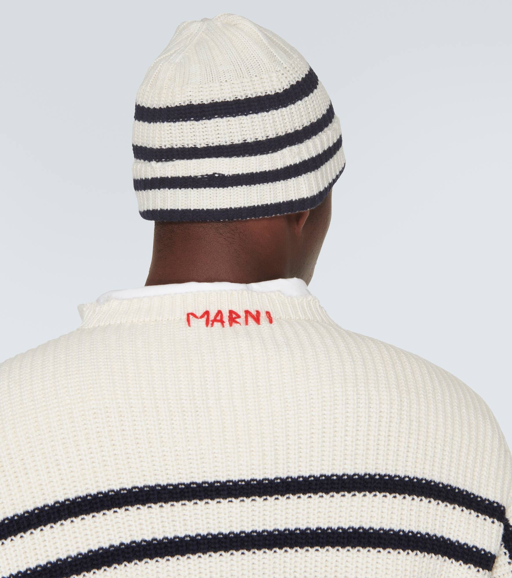 Striped virgin wool beanie - 3
