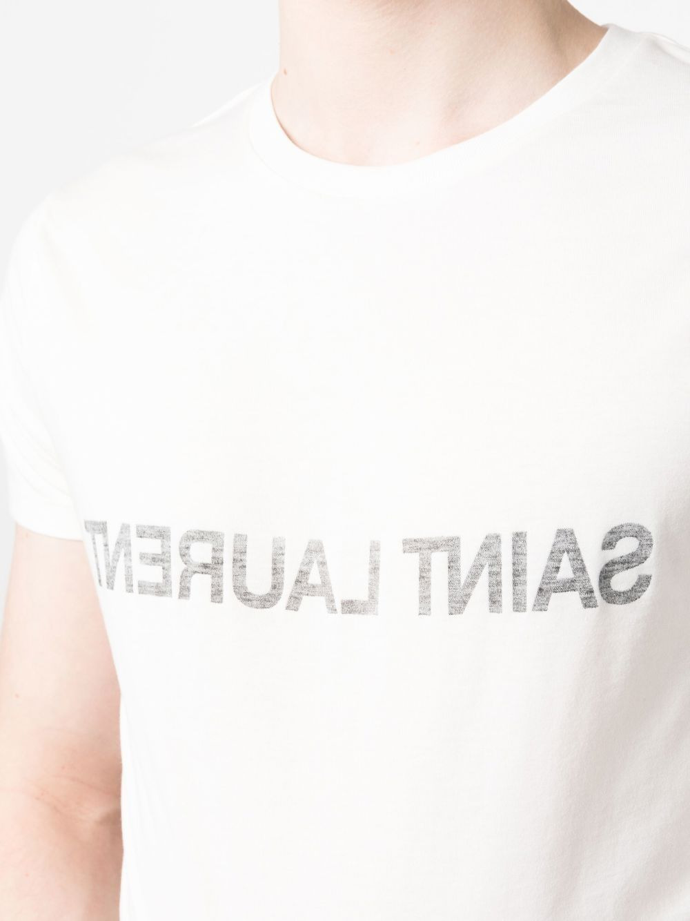 Saint Laurent Reverse Logo T-shirt - 3