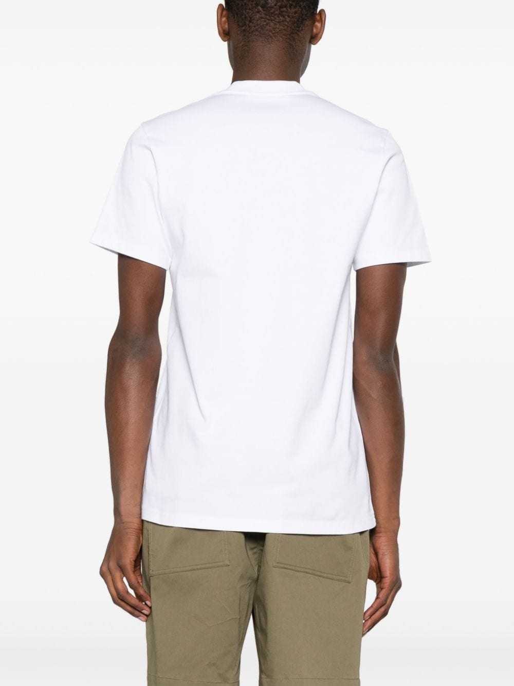 logo-patch cotton T-shirt - 4