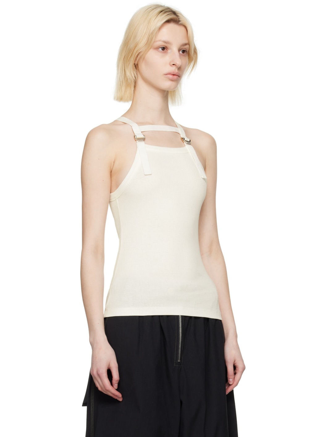 White Safety Harness Tank Top - 2