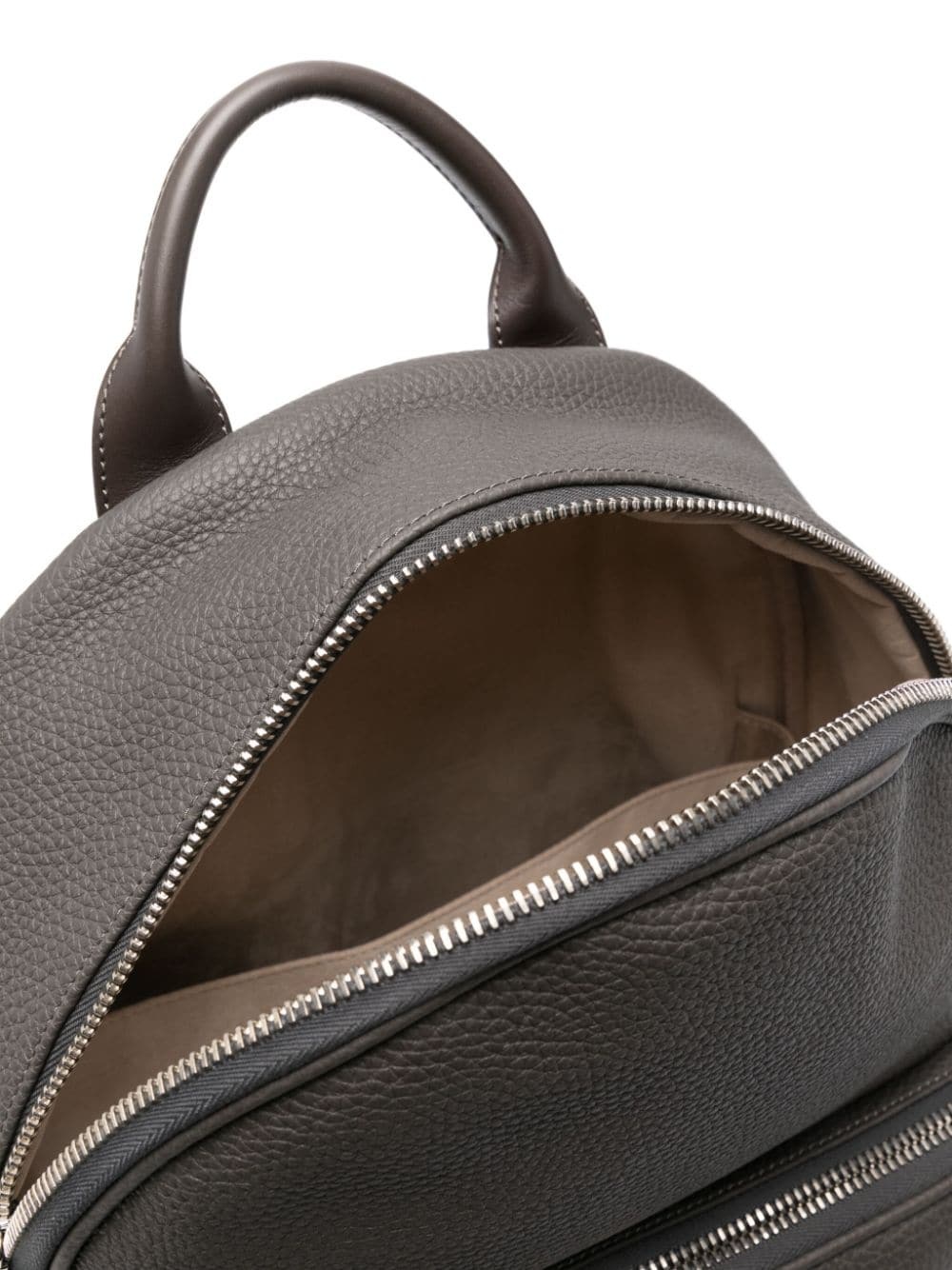 tumbled leather backpack - 5