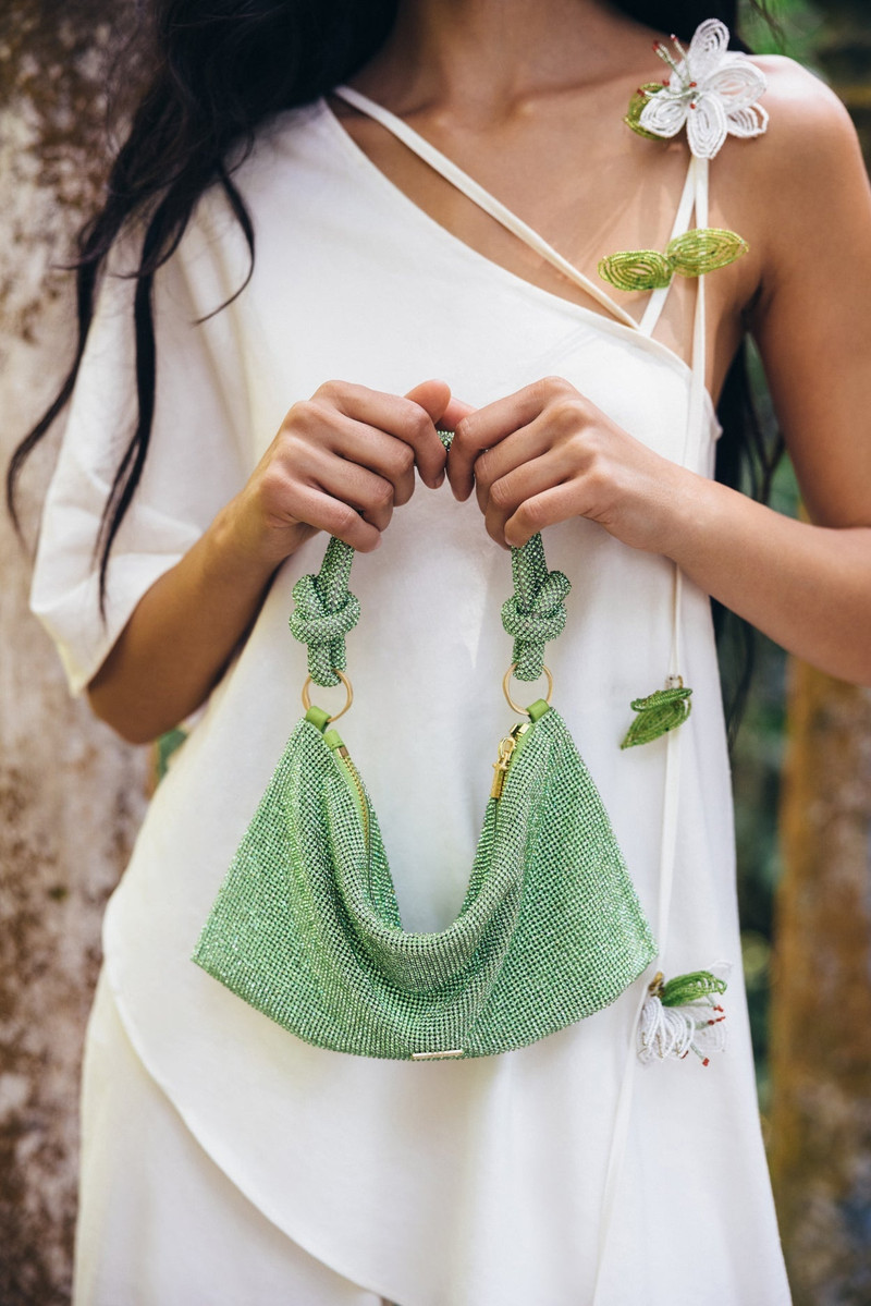 Cult Gaia HERA NANO RHINESTONE SHOULDER BAG outlook