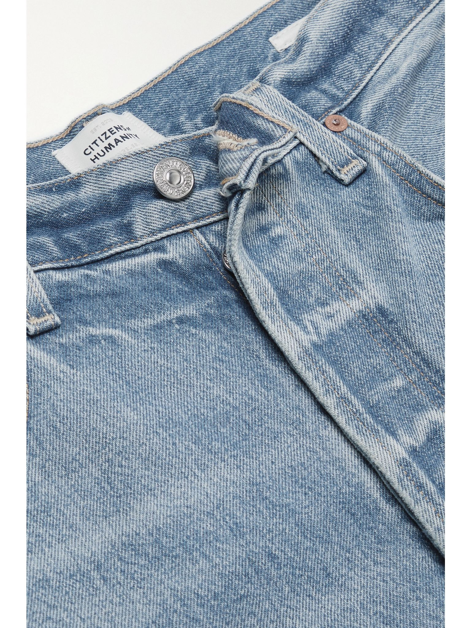 Ayla Baggy high-rise wide-leg organic jeans Light blue - 5