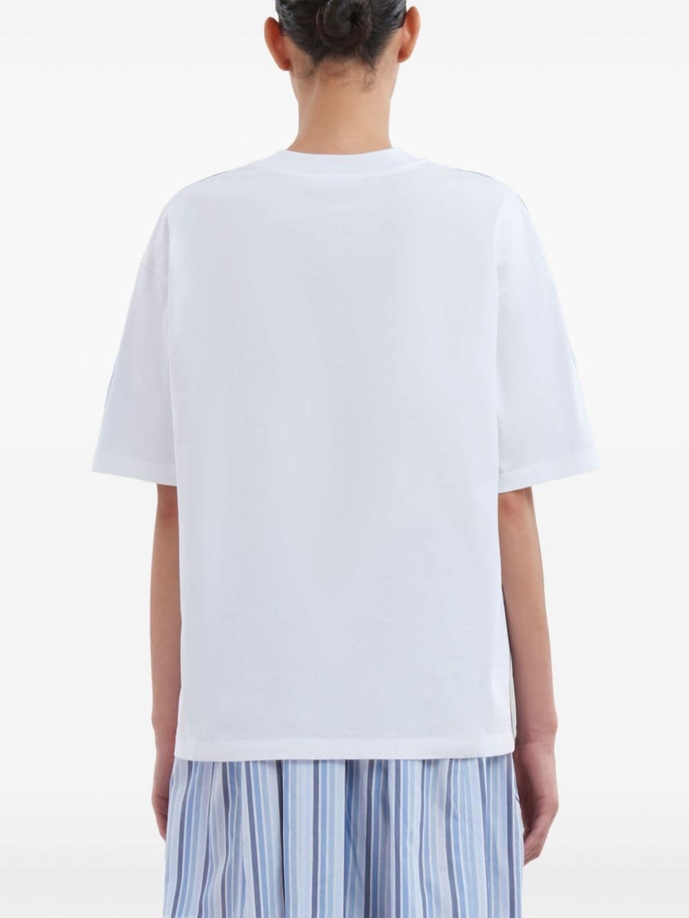 logo embossed t-shirt - 4