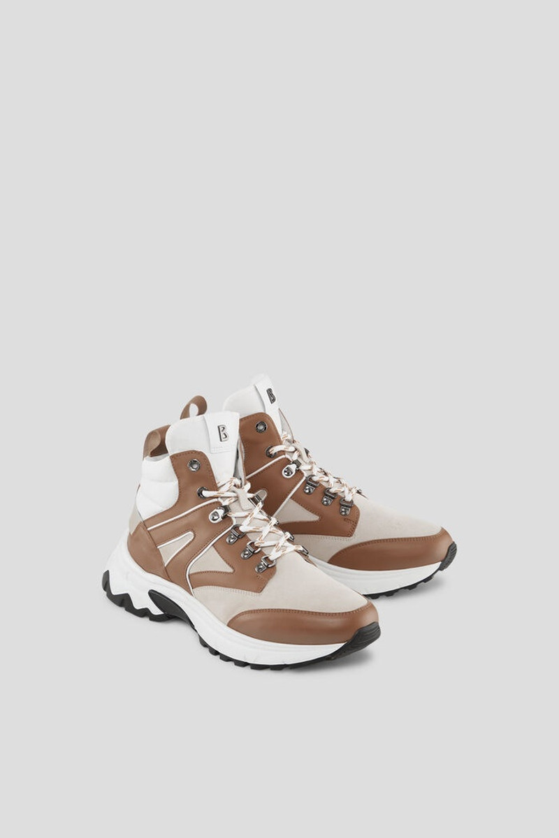 Nash High-top sneakers in Cognac/Beige 3