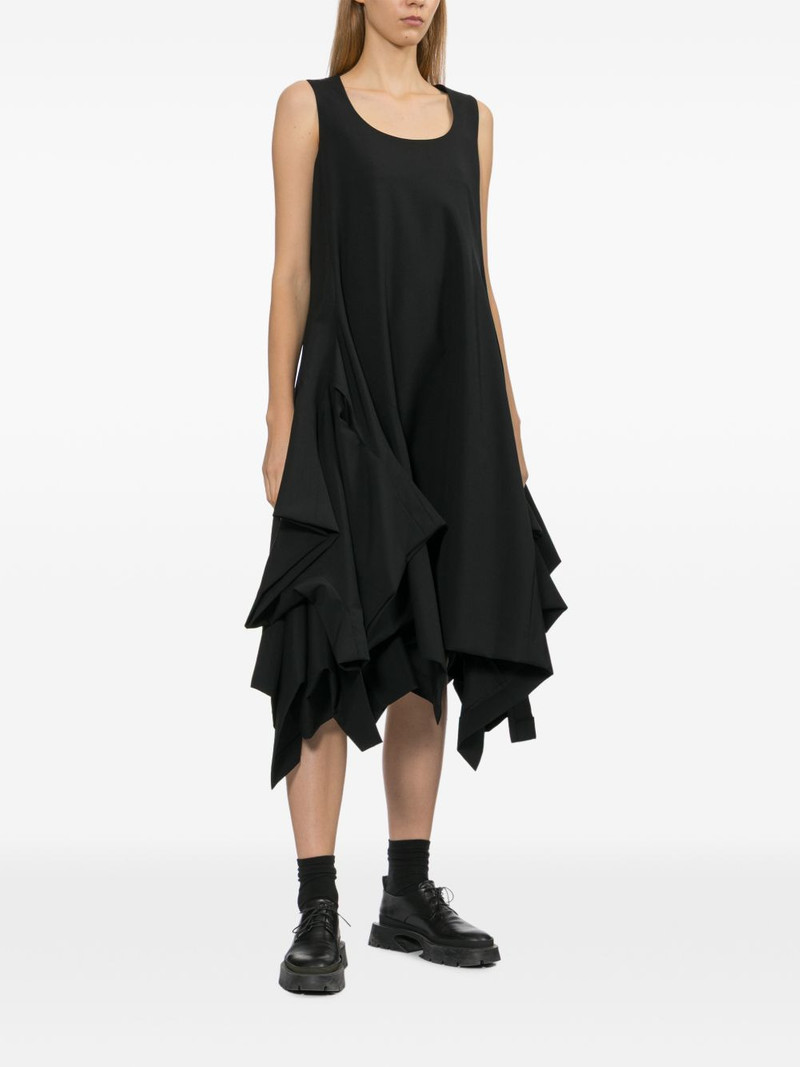 Comme Des Garçons asymmetrical ruffle midi dress outlook