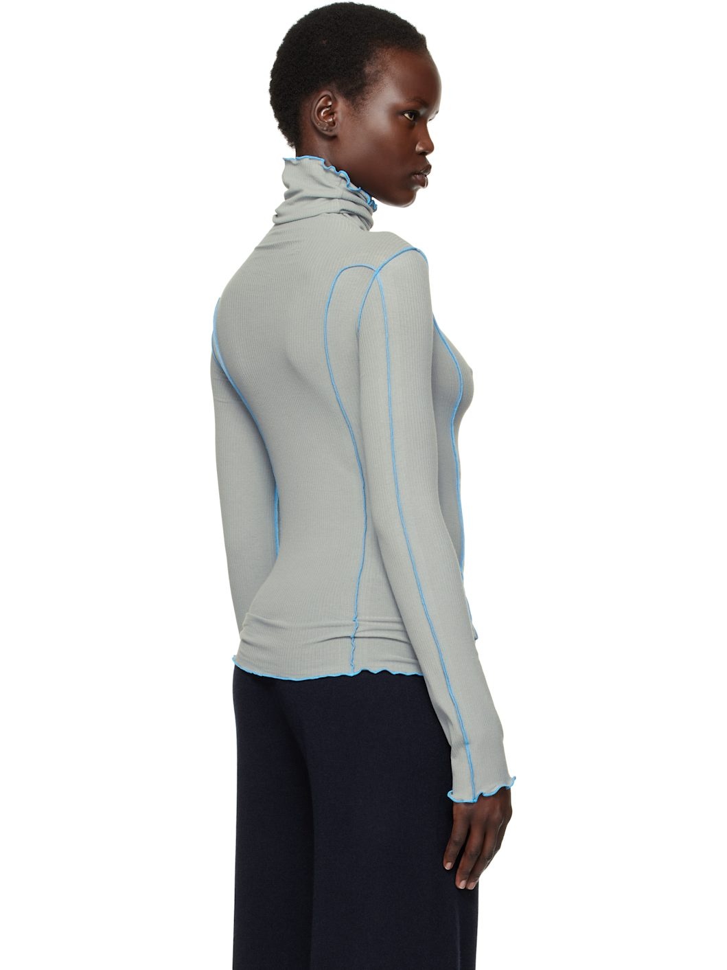Blue Omato Turtleneck - 3