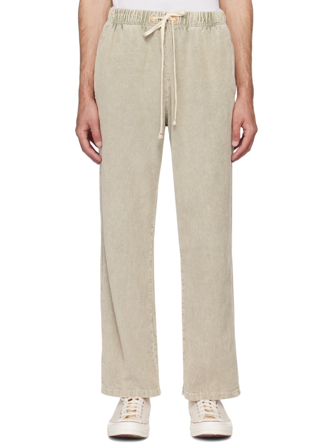 Khaki Classic Trousers - 1