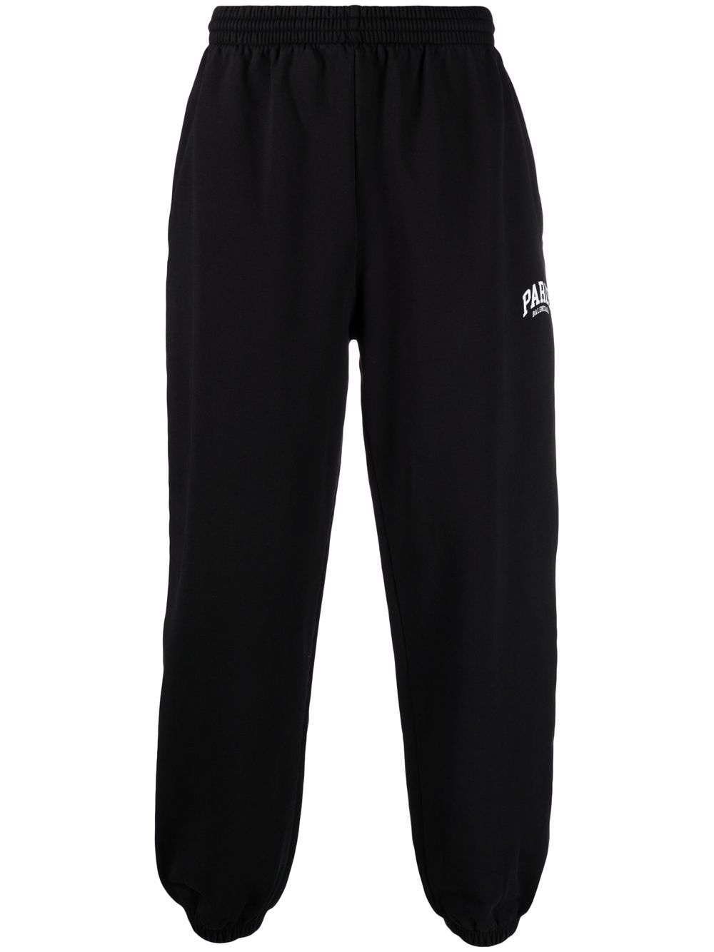 slogan-print cotton track pants - 1