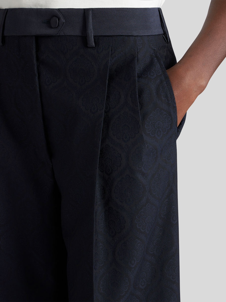 JACQUARD FABRIC TROUSERS - 3