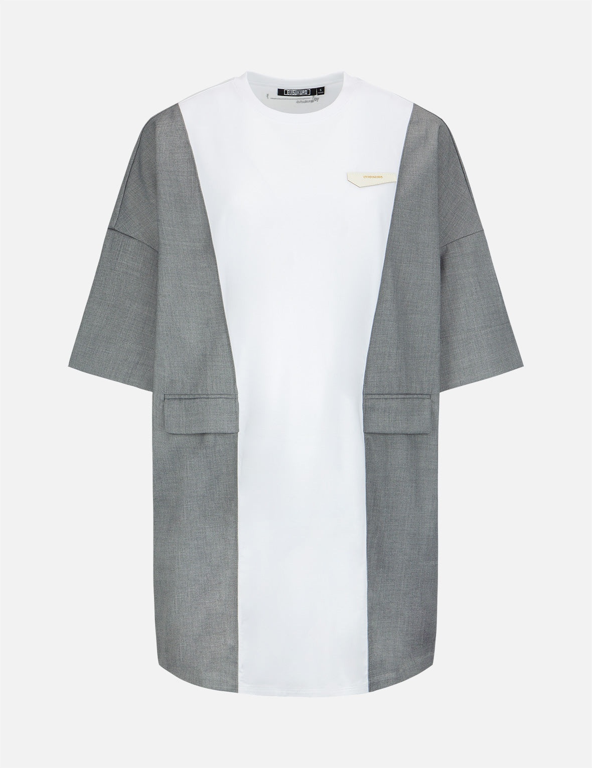 Fabric Blocking Panelled Dress - 1