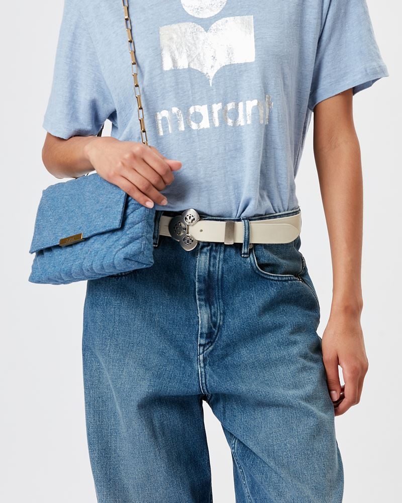 MERINE DENIM QUILTED BAG - 3
