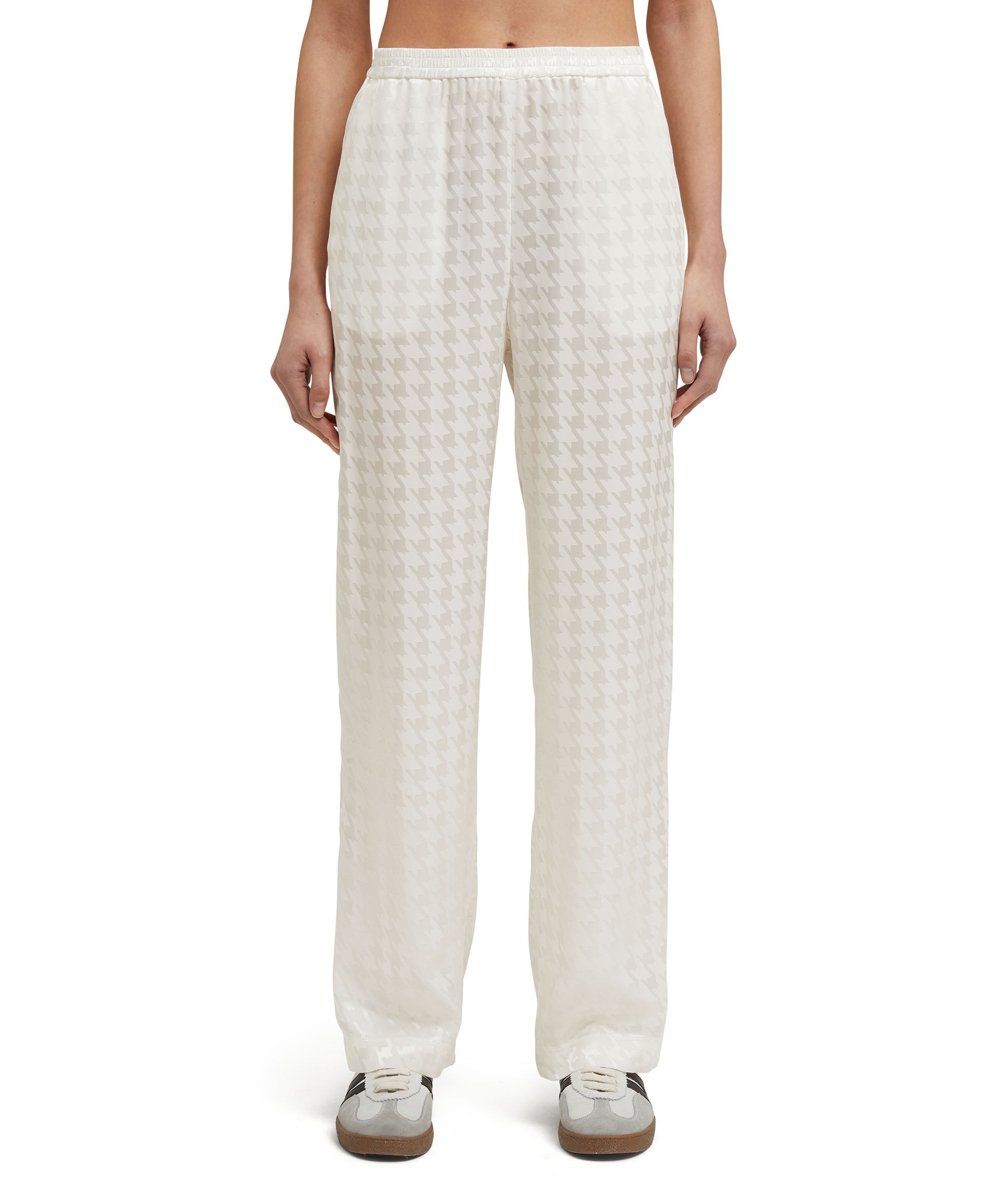 "Fluid Viscose Jacquard" fabric trousers - 2