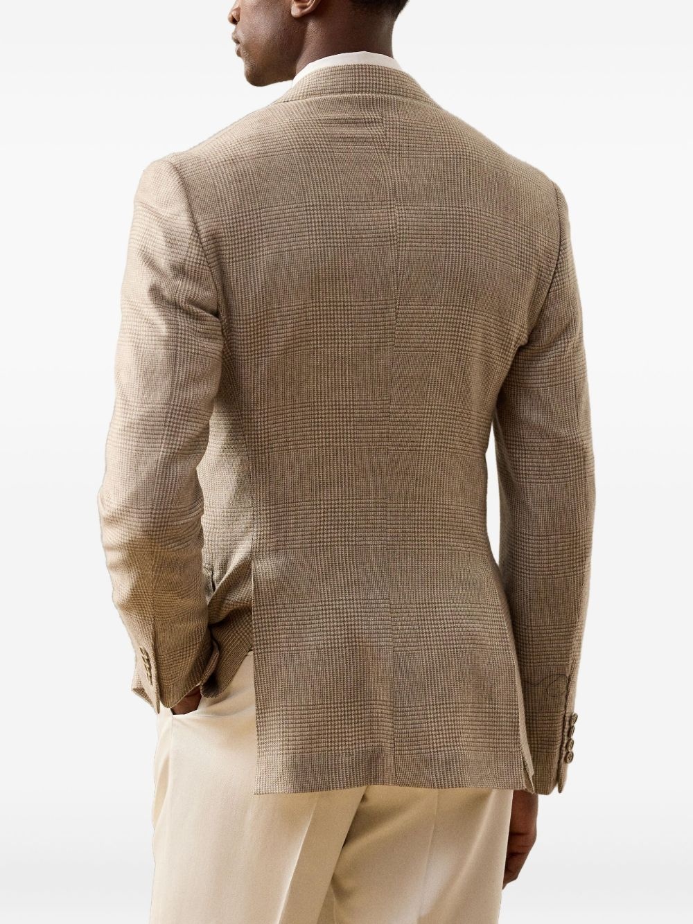 checked double-breasted suit - 5