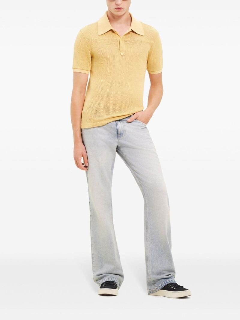 courrèges logo-patch polo shirt outlook