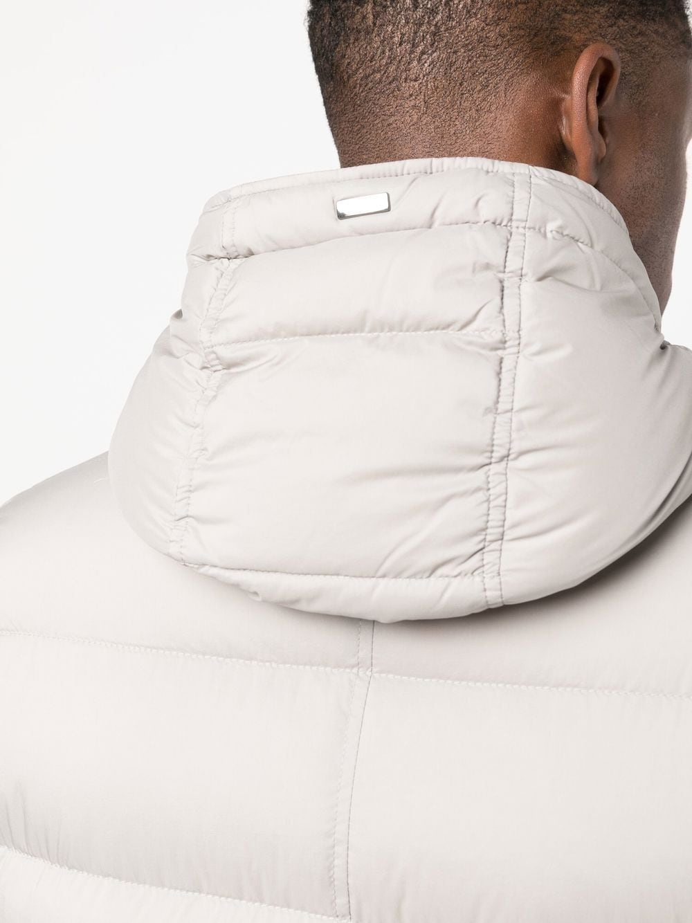 multi-pocket goose down jacket - 5
