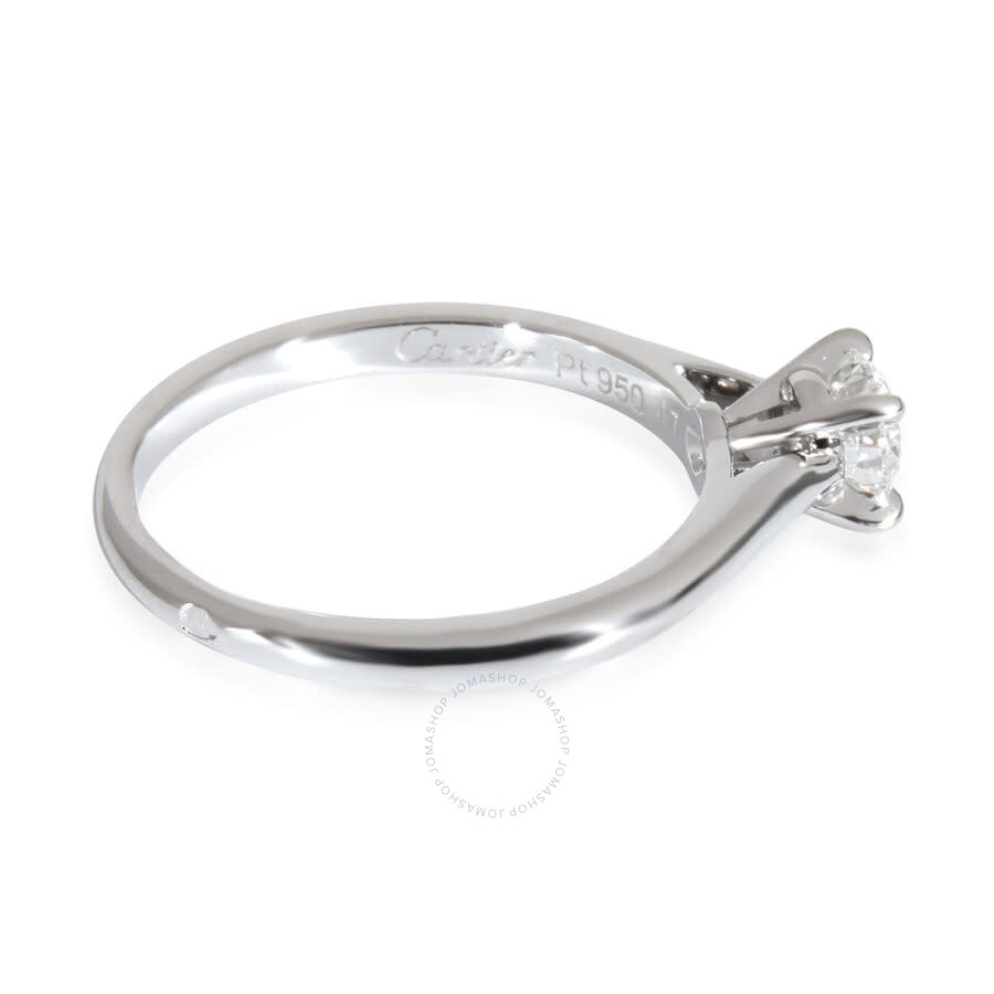 Pre-Owned Cartier 1895 Diamond Engagement Ring in  Platinum E VS2 0.31 CTW - 3