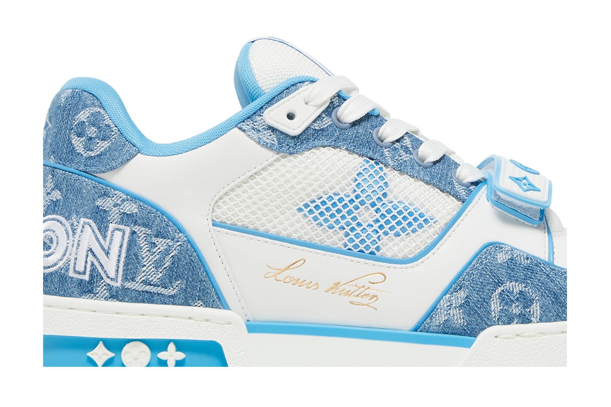 Louis Vuitton Trainer Low 'Light Blue Monogram Denim' - 2