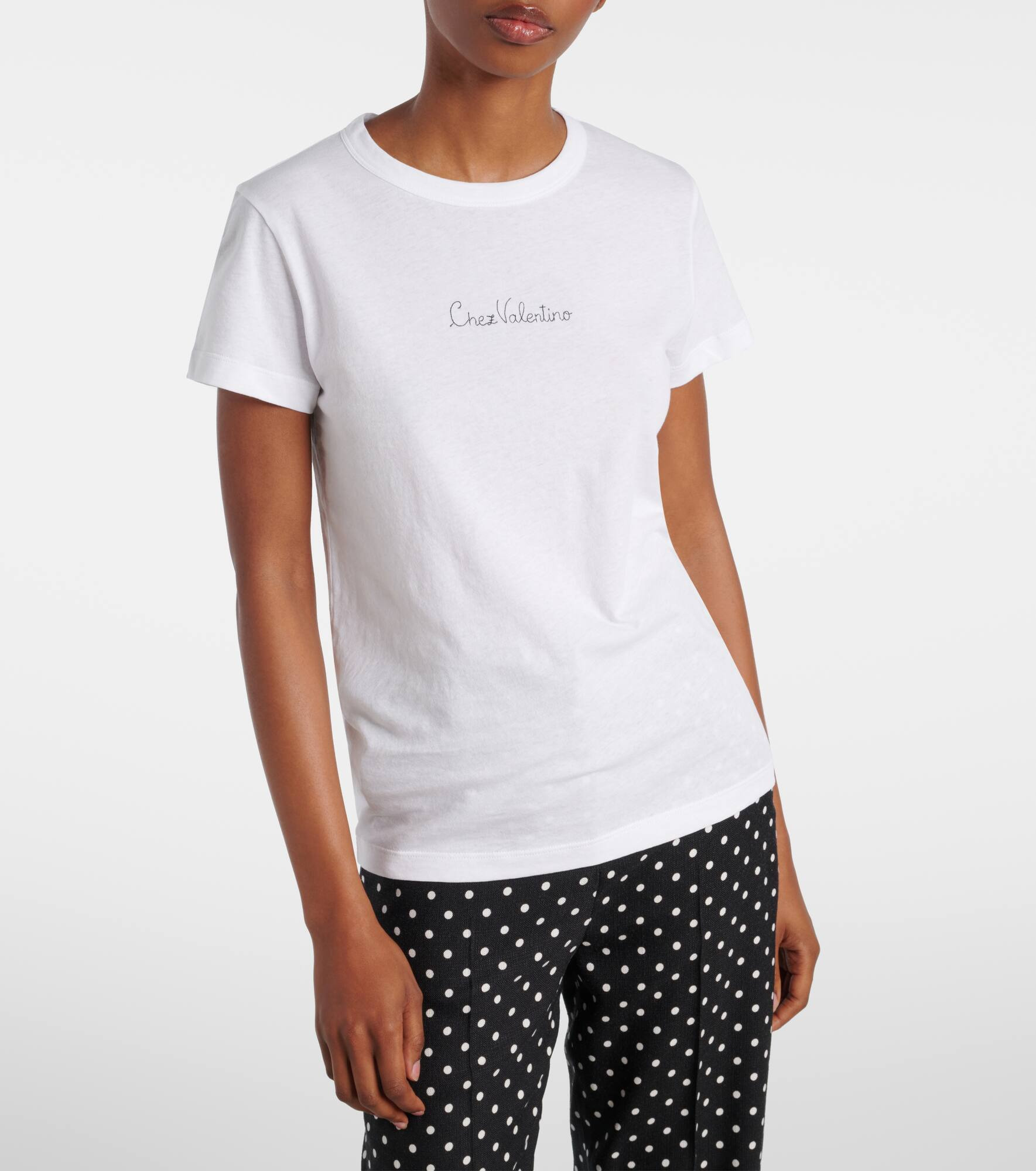 Chez Valentino cotton jersey T-shirt - 5