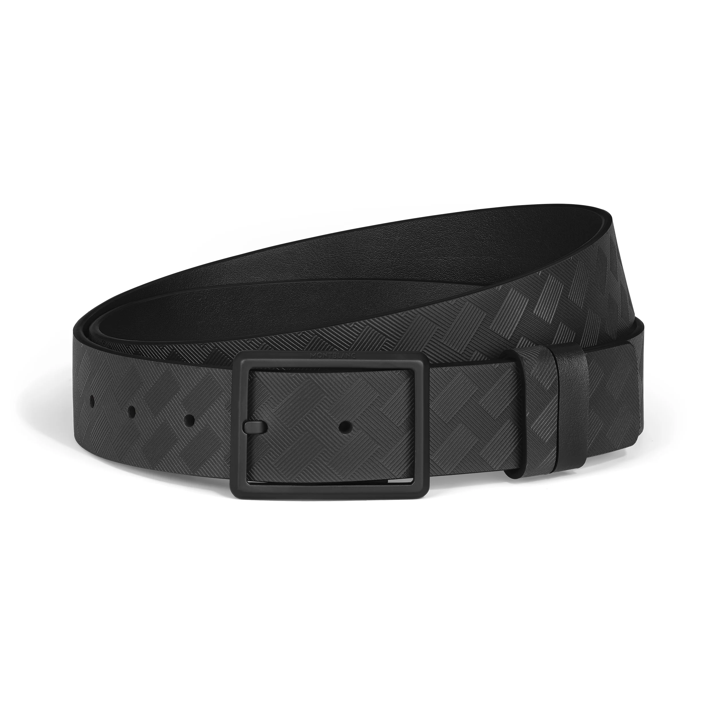 35 MM REVERSIBLE BELT IN EXTREME LEATHER WITH RECTANGULAR BUCKLE - 1