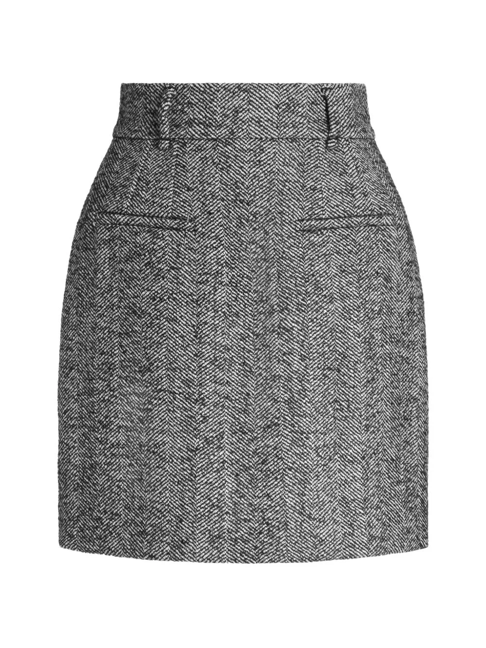 wool mini skirt - 1