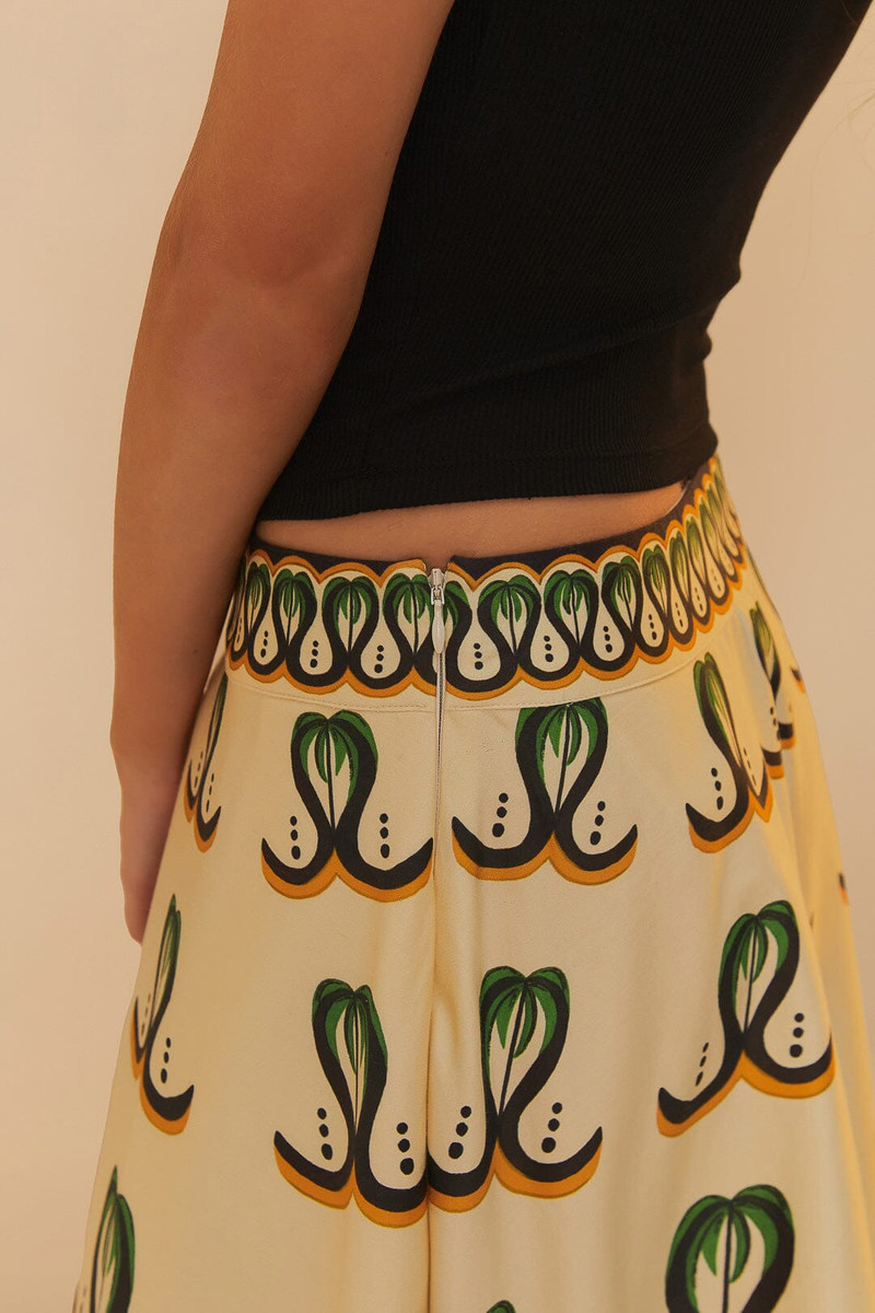 Off-White Coconut Tree Flow Skirt 5