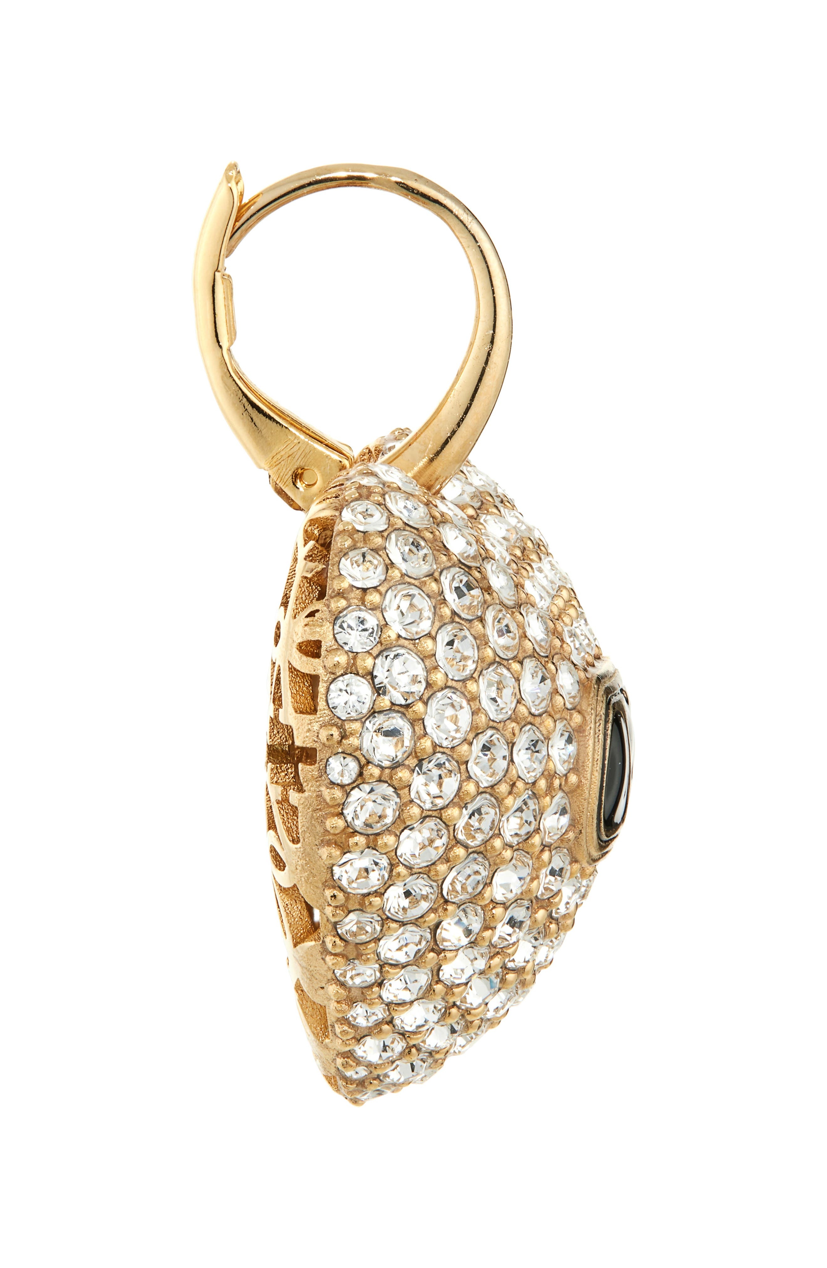 Valentino Garavani Coeur Royal Earrings in Nero/Crystal at Nordstrom - 5