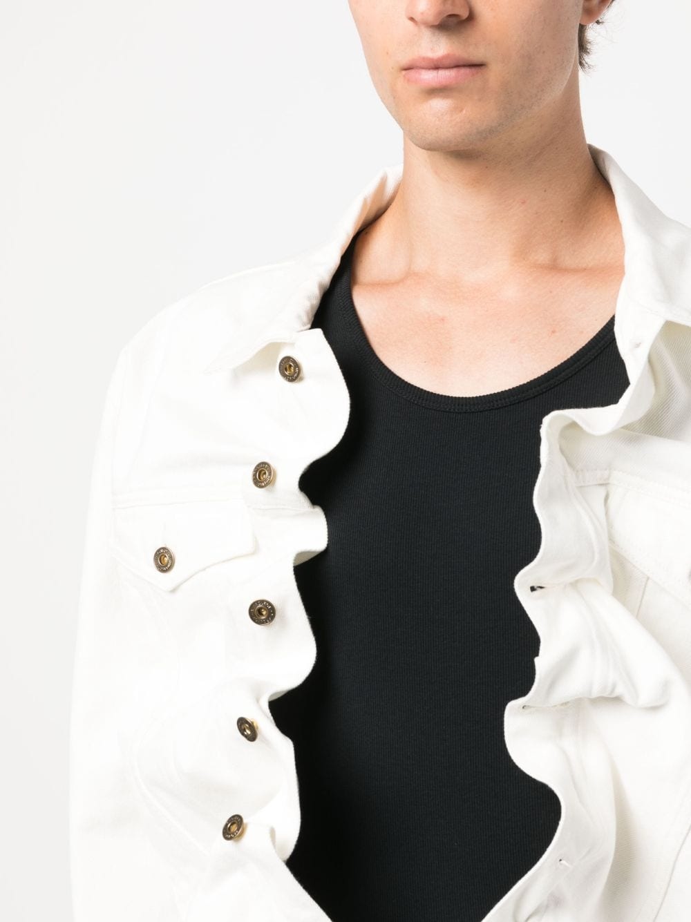 wire denim jacket - 6