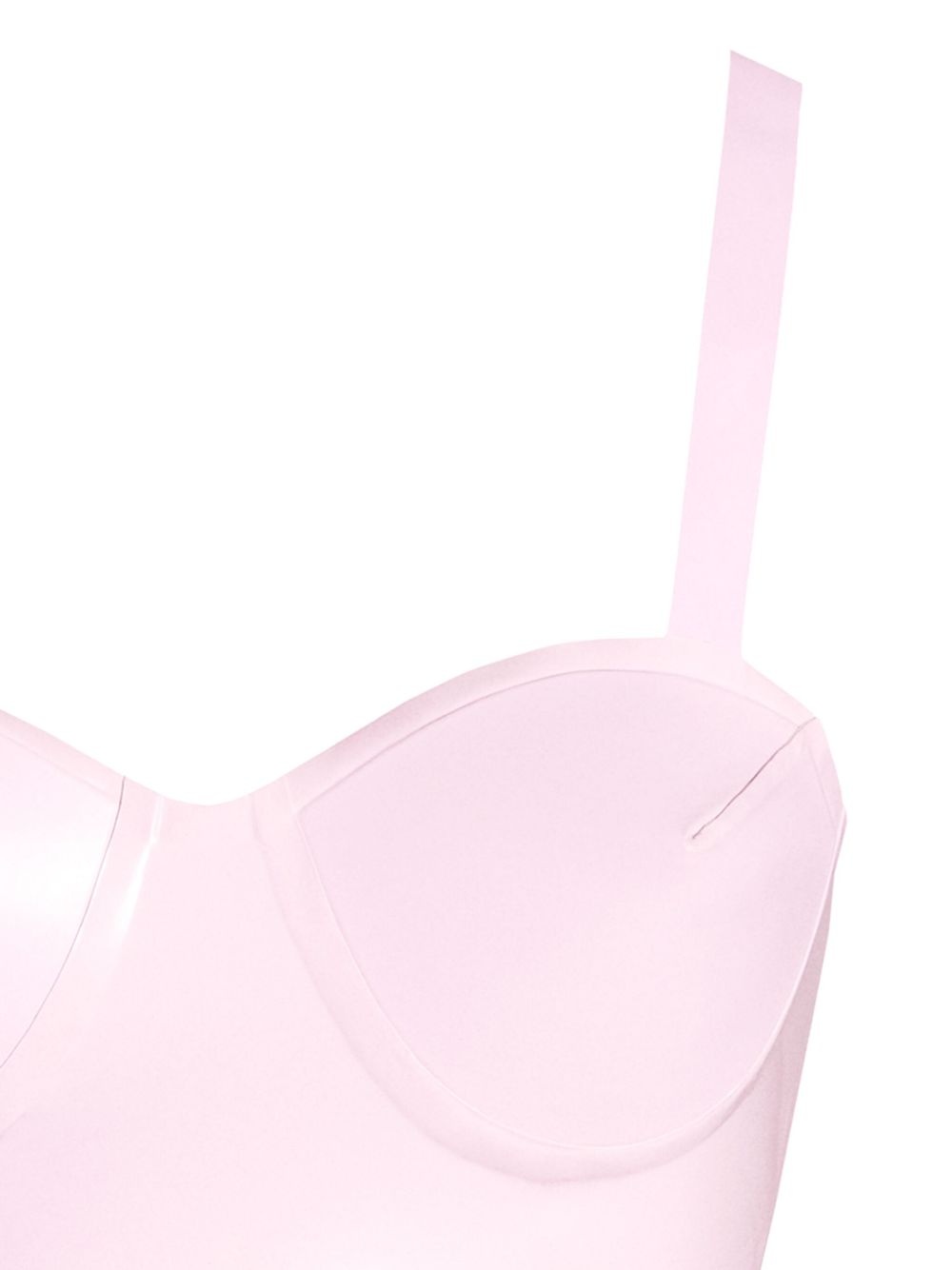 latex balconette bra - 2