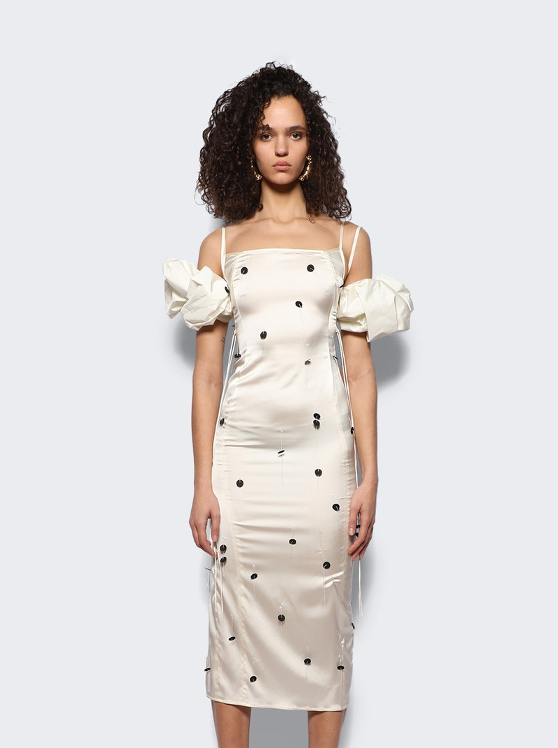 La Robe Choucho Dress Off White And Black Dots 3