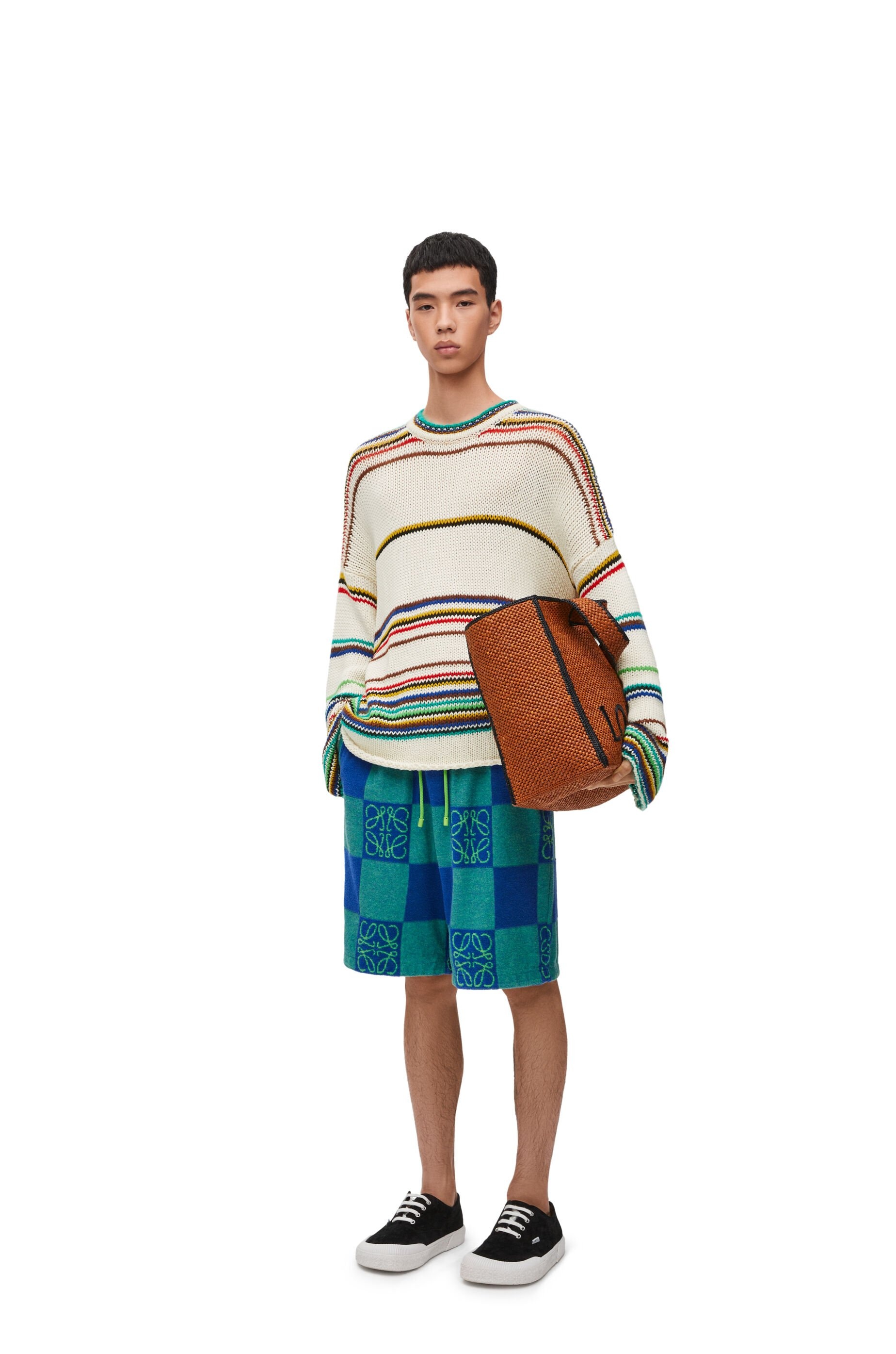 Shorts in terry cotton jacquard - 2
