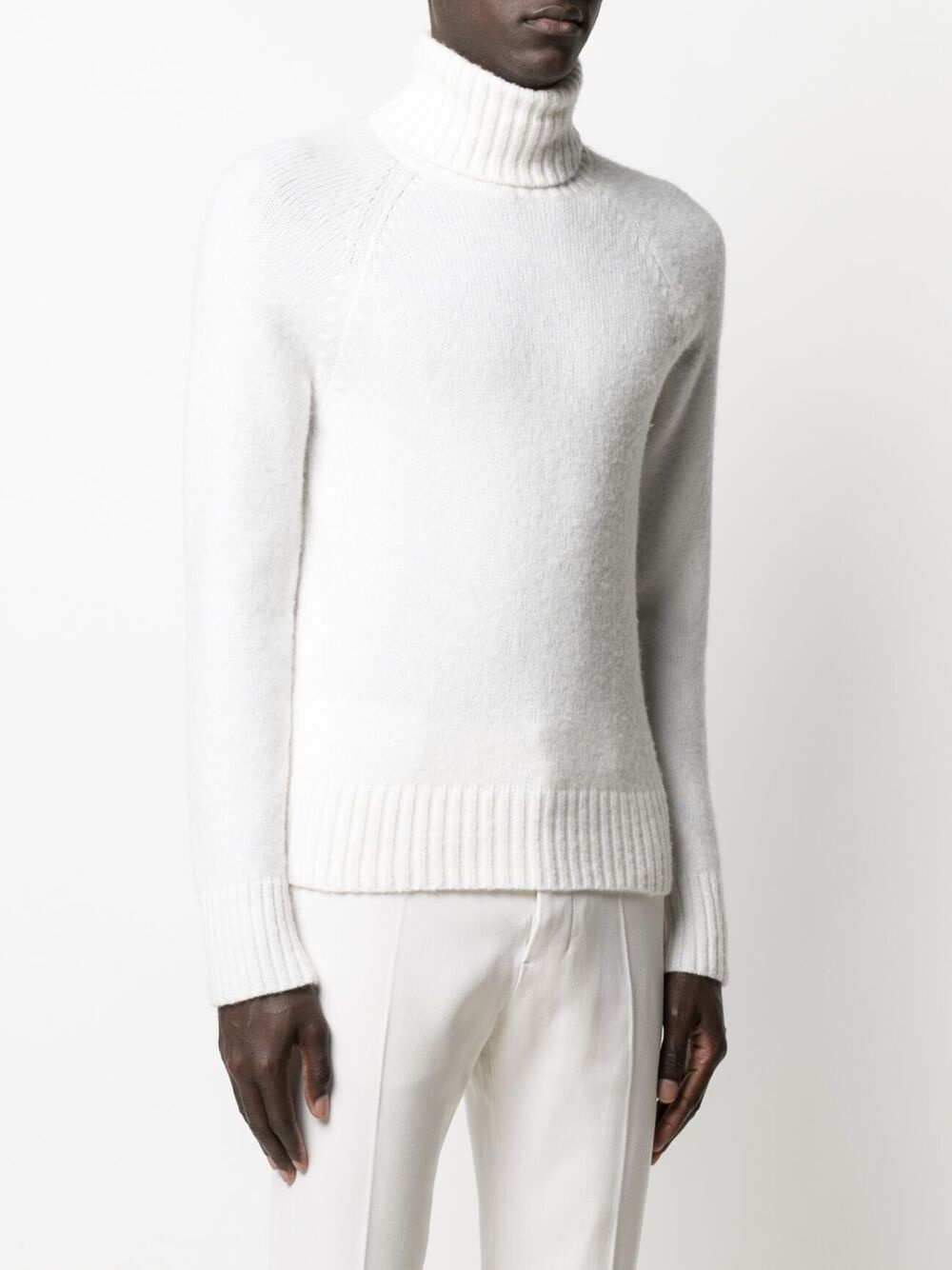 raglan-sleeve roll-neck jumper - 3