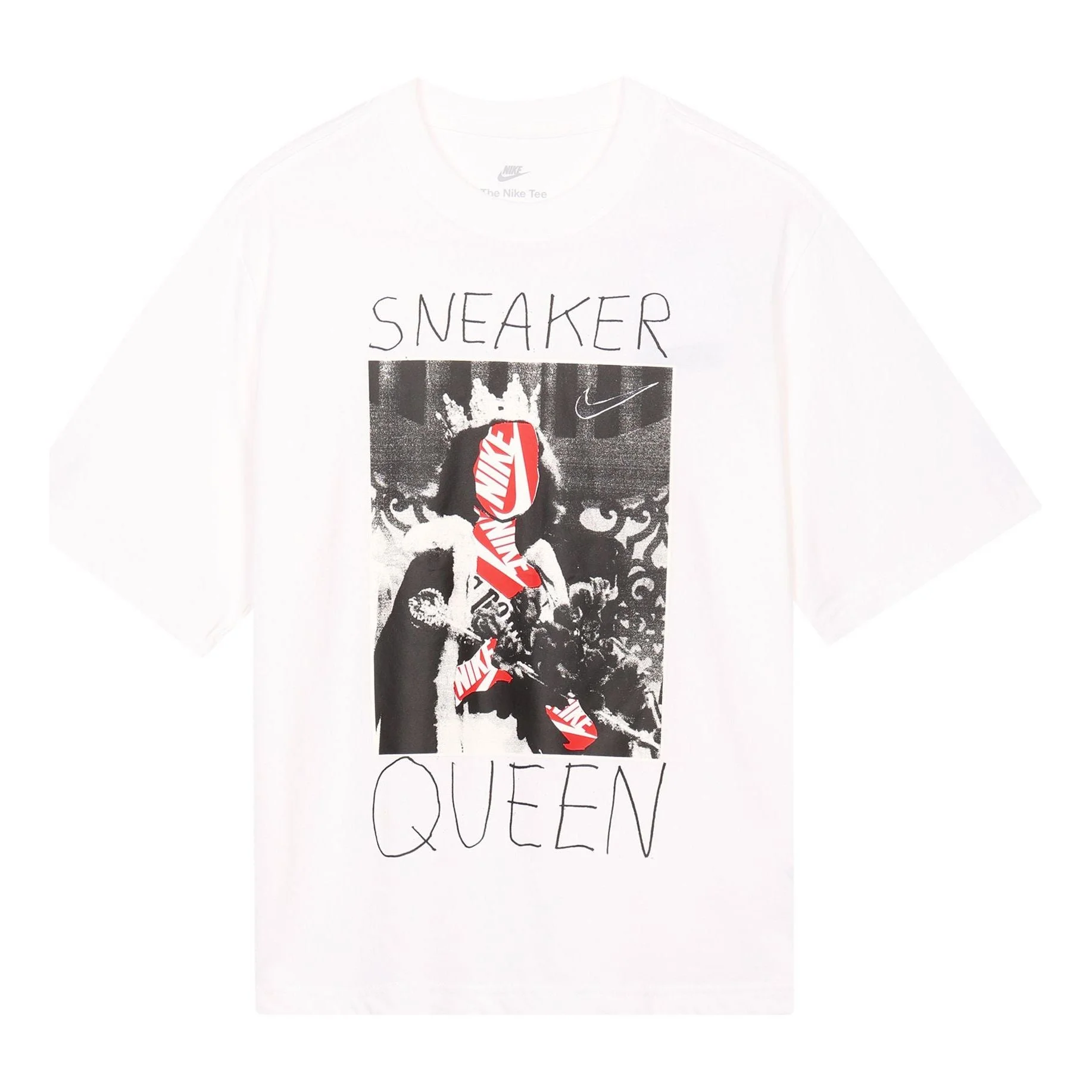 (WMNS) Nike Sneaker Queen T-Shirt 'White' FD2532-100 - 1