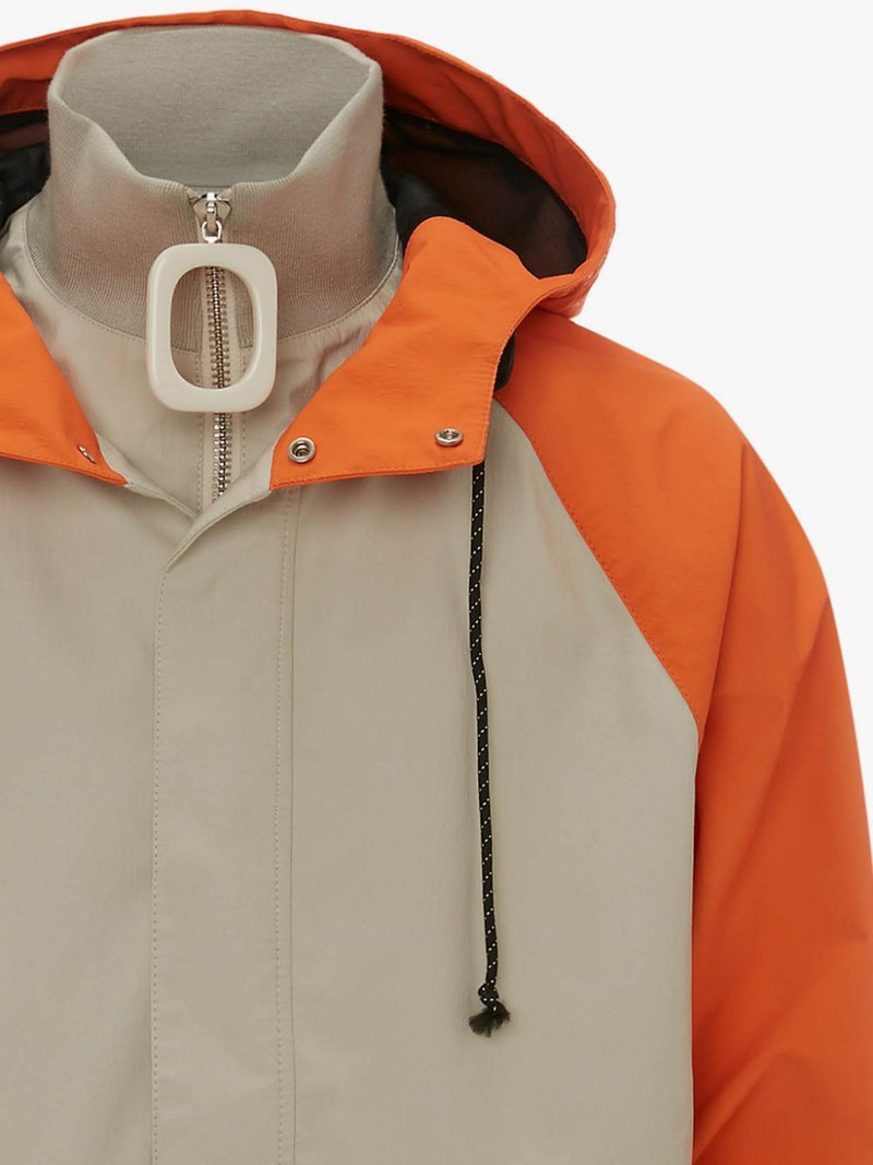 JW Anderson SHORT COLOURBLOCK PARKA JACKET outlook