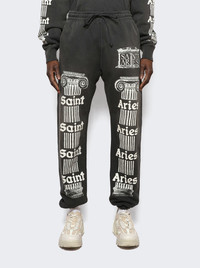 SAINT M×××××× Aries Sweatpant Black - SM-A23-0000-C04 | REVERSIBLE