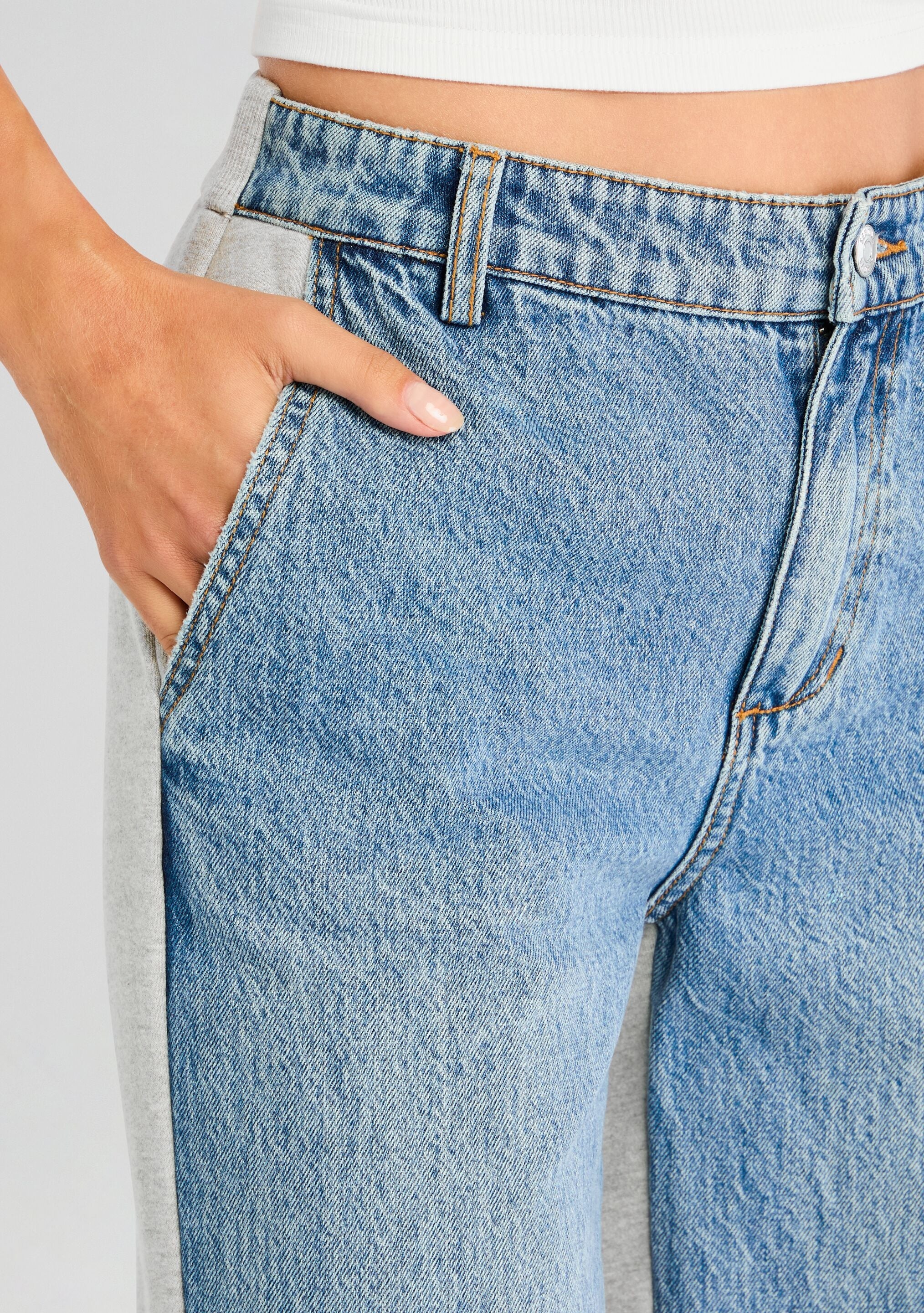 PAYTON TERRY DENIM PANT - 2