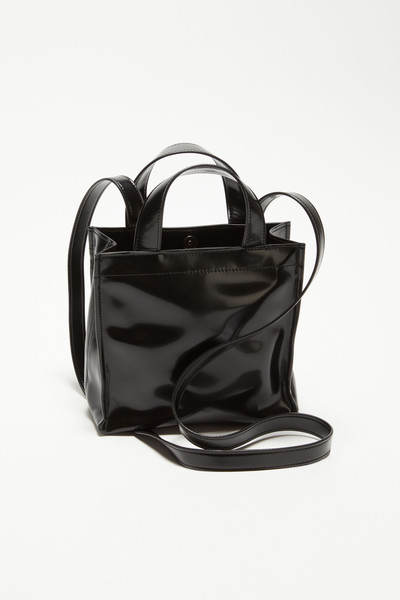 Acne Studios Logo mini shoulder tote bag - Black outlook