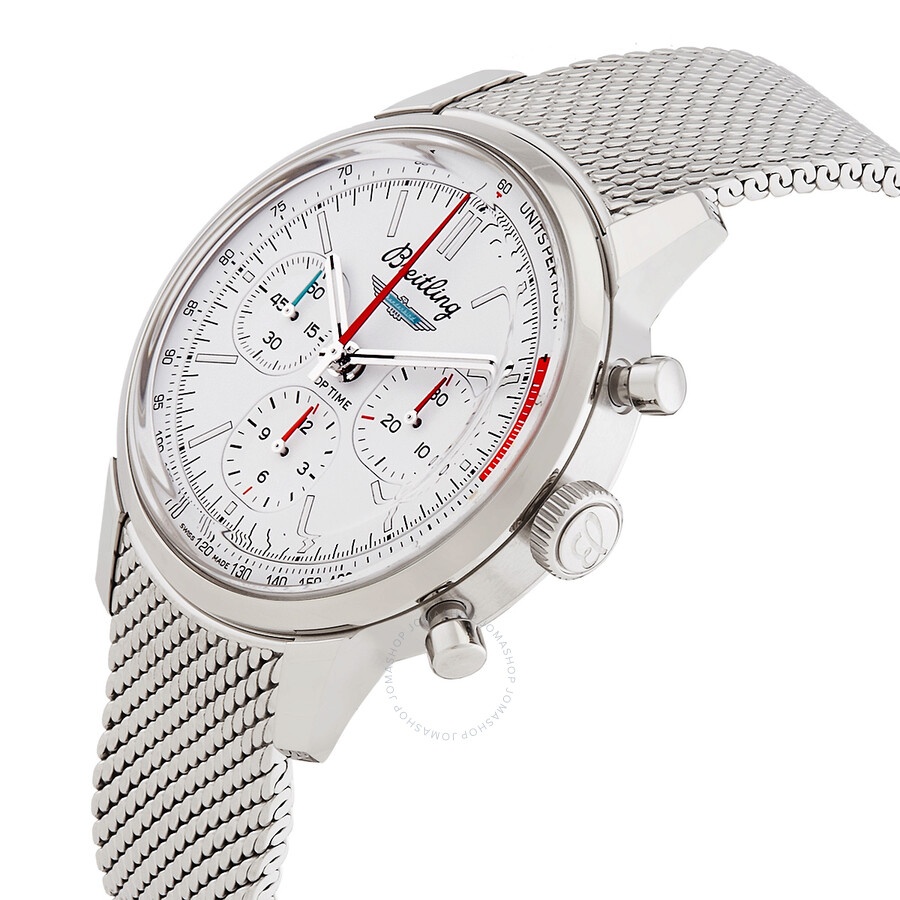 Breitling Top Time B01 Thunderbird 41mm Chronograph Automatic White Dial Men's Watch AB01766A1A1A1 - 2