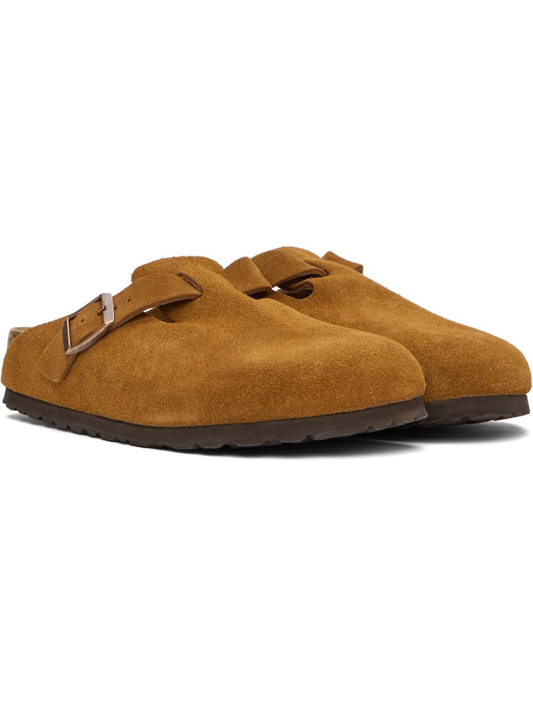 Tan Regular Boston Soft Footbed Slip-on Loafers - 4