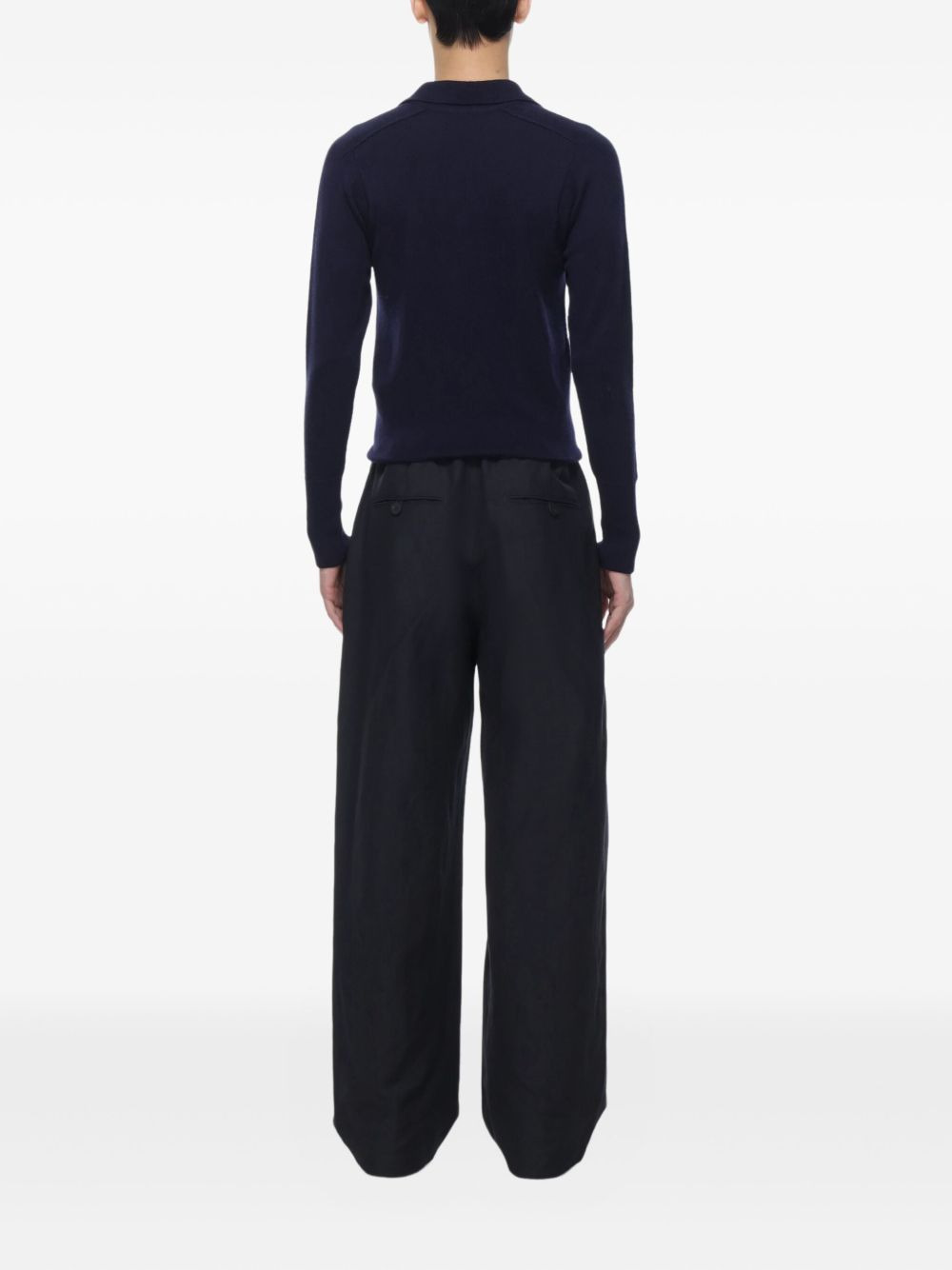 polo-neck wool polo shirt - 4