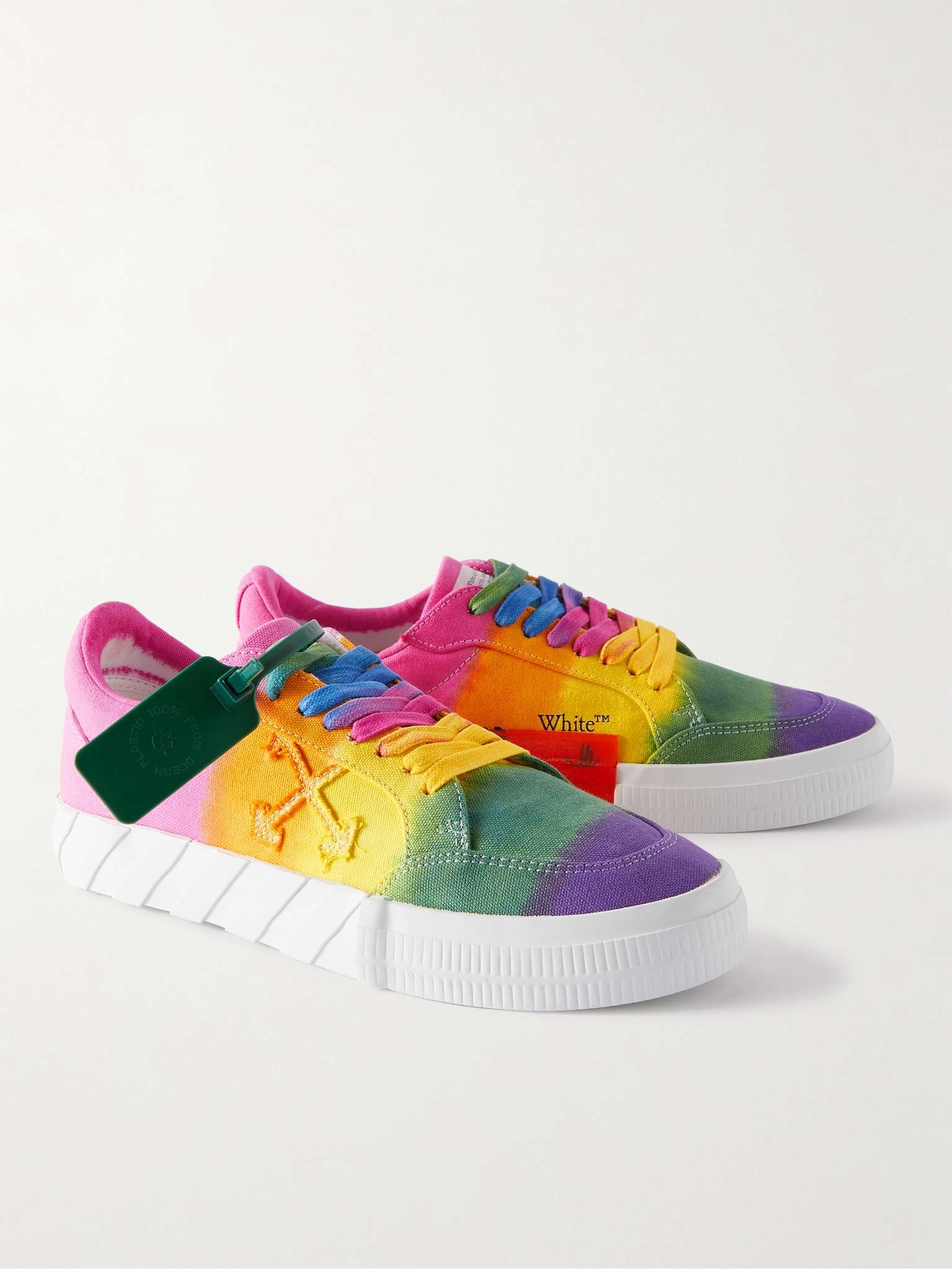 Low Vulcanized Tie-Dyed Canvas Sneakers - 4