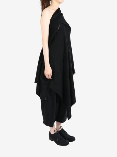 Yohji Yamamoto off-shoulder asymmetric pullover outlook