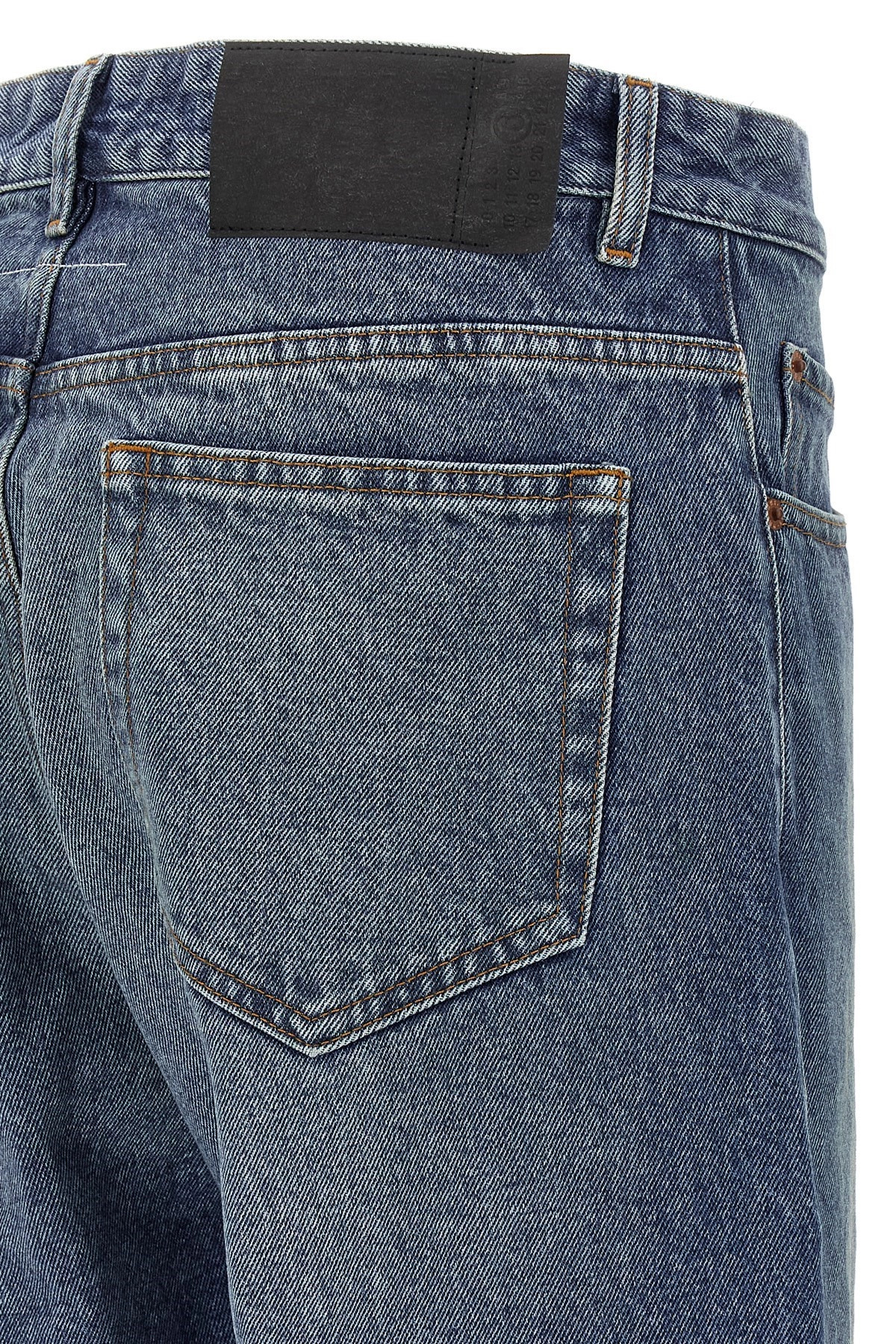 Asymmetric stitching jeans - 5