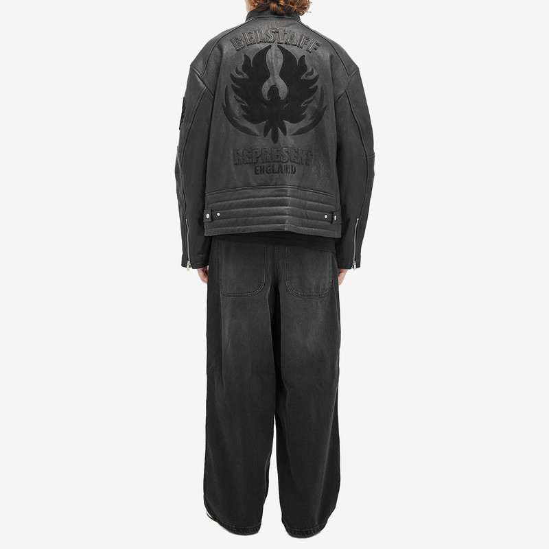 REPRESENT Represent x Belstaff Leather Race Jacket outlook