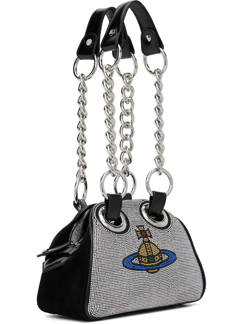 Vivienne Westwood Black Hotfix Diamante Archive Chain Bag outlook