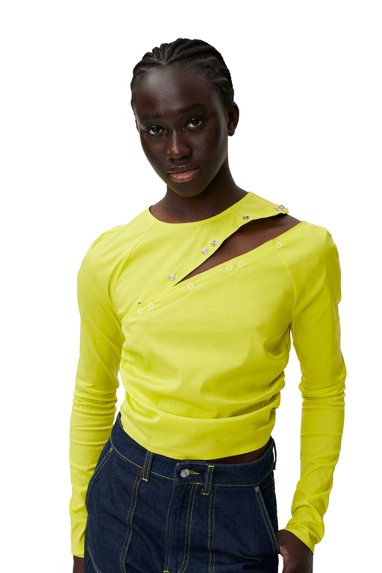 STRETCH COTTON BLOUSE - 2