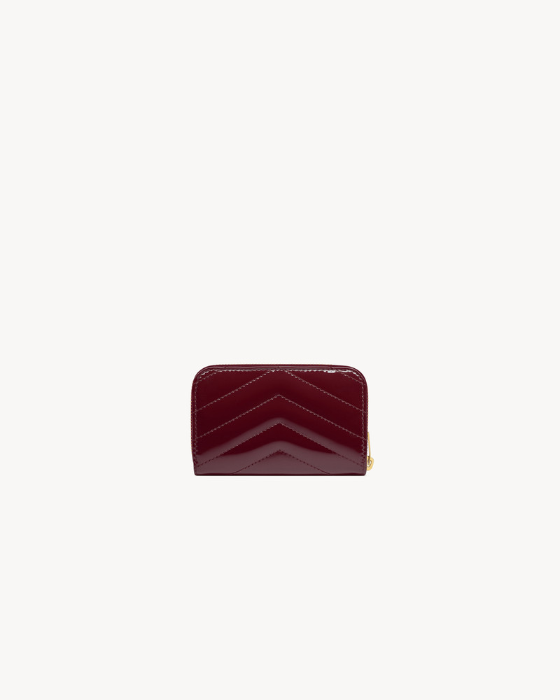 SAINT LAURENT CASSANDRE MATELASSÉ WALLET IN PATENT LEATHER outlook