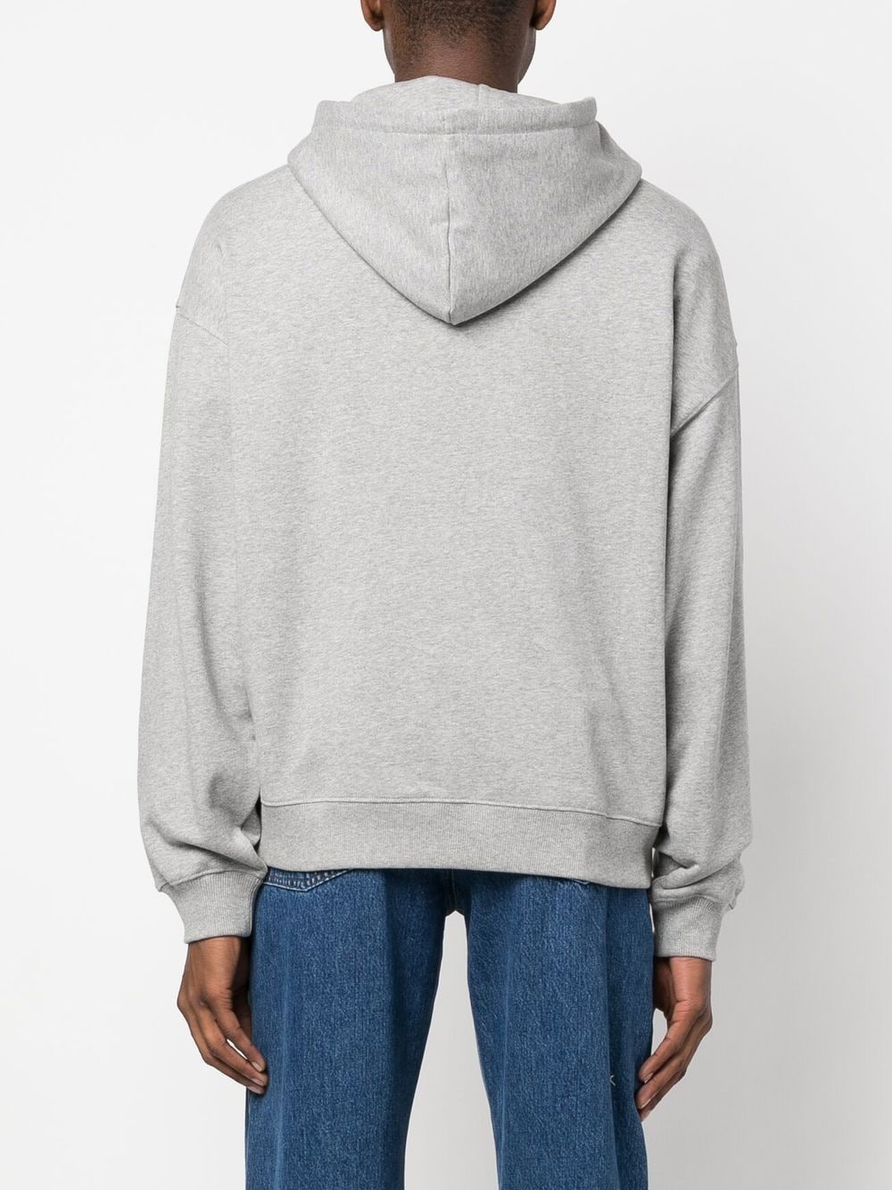 embroidered-logo hoodie - 4