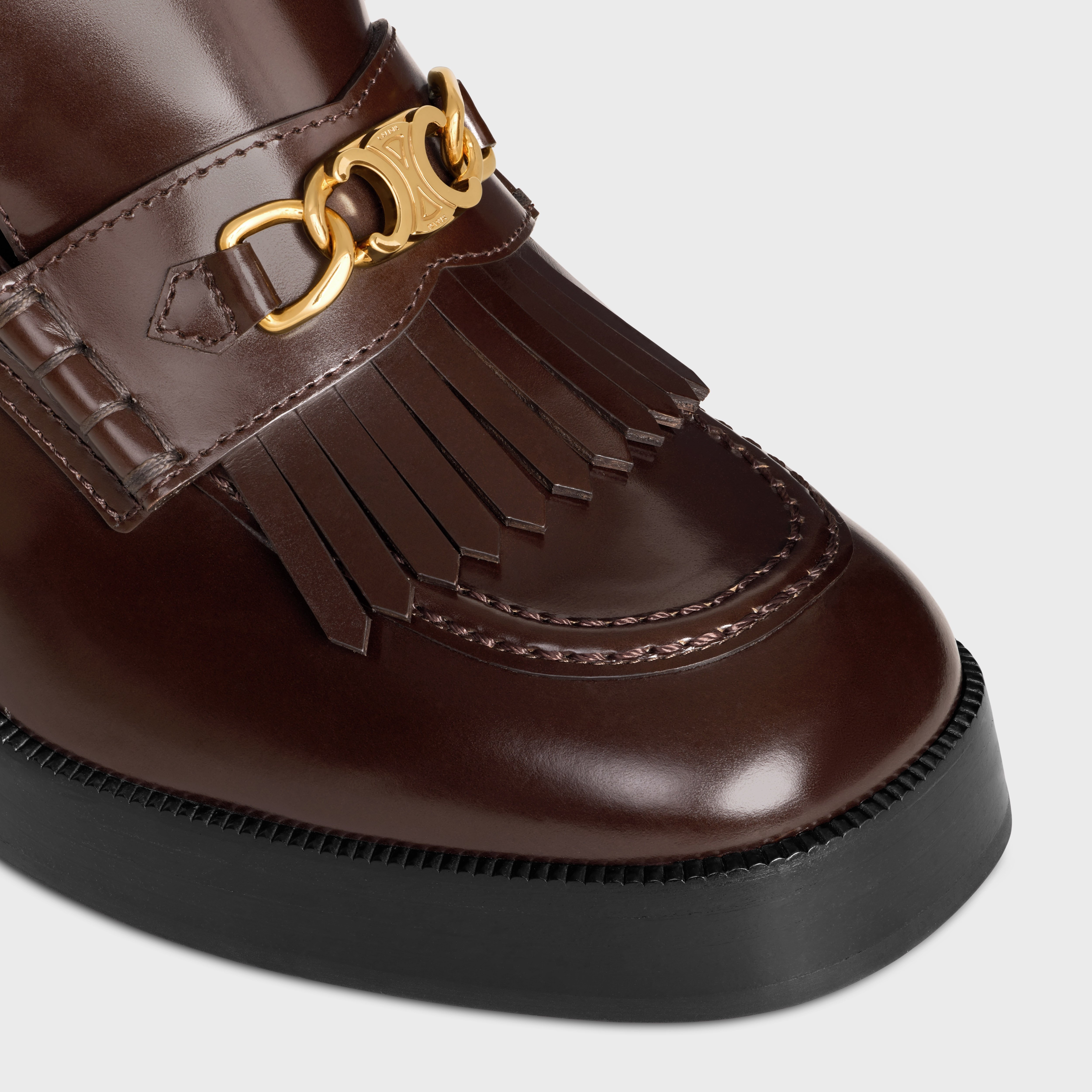 【日本入手困難】CELINE TESS LOAFER IN POLISHED BULL CELINE LUCO TRIOMPHE LOAFER IN POLISHED BULL - BLACK
